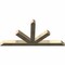 Ekena Millwork Saratoga Rough Sawn Timber Gable Bracket, Douglas Fir, 96"W x 48"H x 6"D x 6"F, 12/12 Pitch GBW096X48X0606SAR00RDF - alternate 5